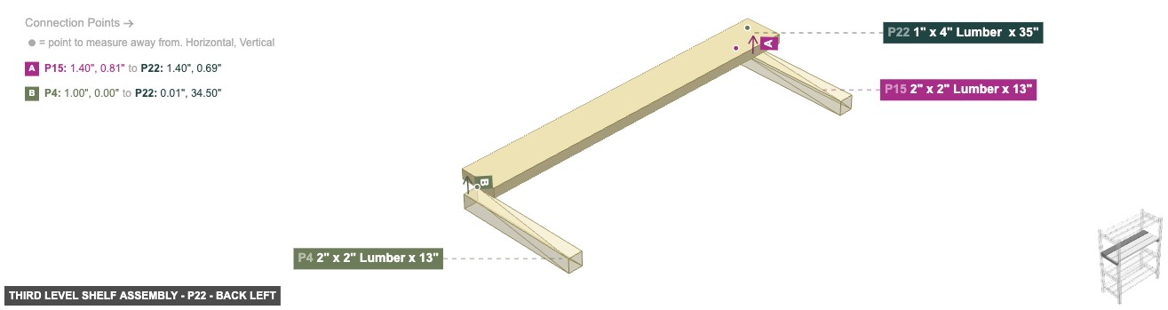 Third Level Shelf Assembly - Part 1