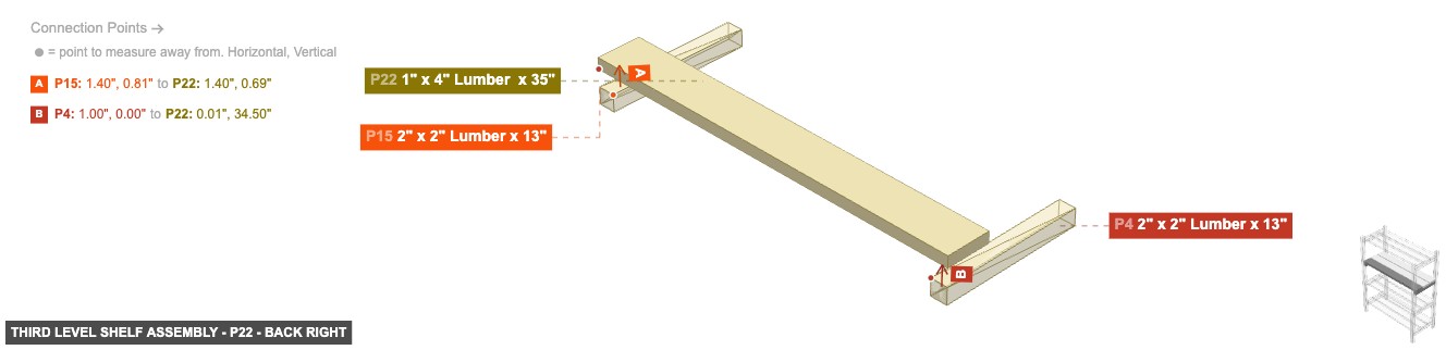 Third Level Shelf Assembly - Part 1