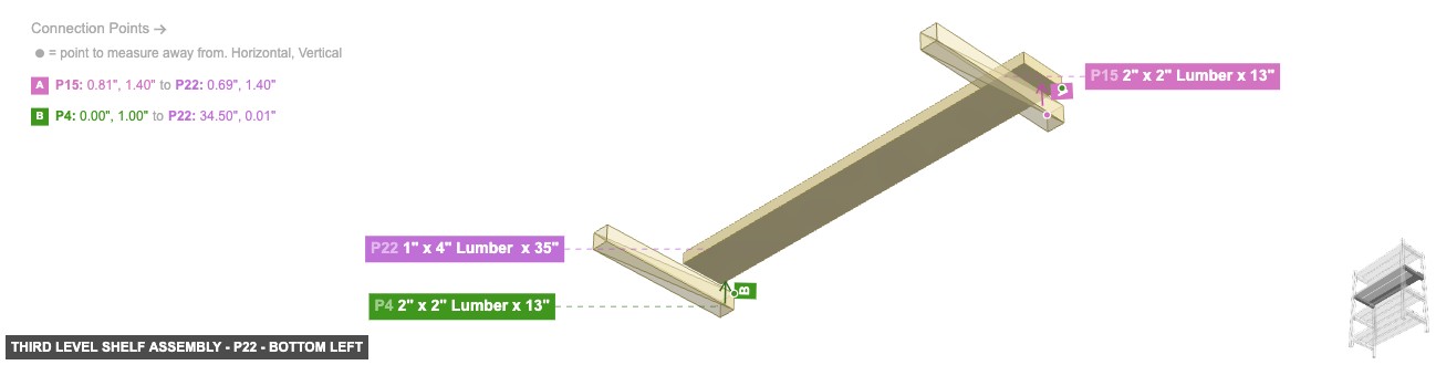 Third Level Shelf Assembly - Part 1