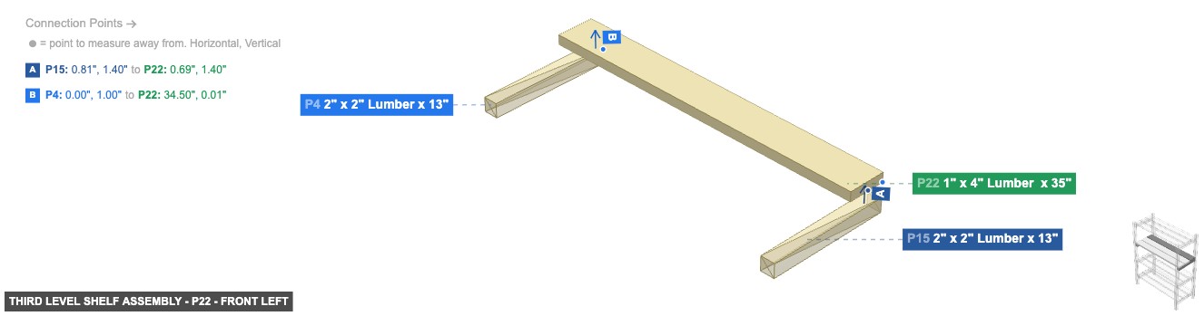 Third Level Shelf Assembly - Part 1