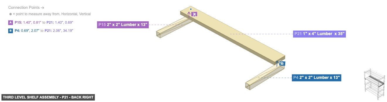 Third Level Shelf Assembly - Part 1