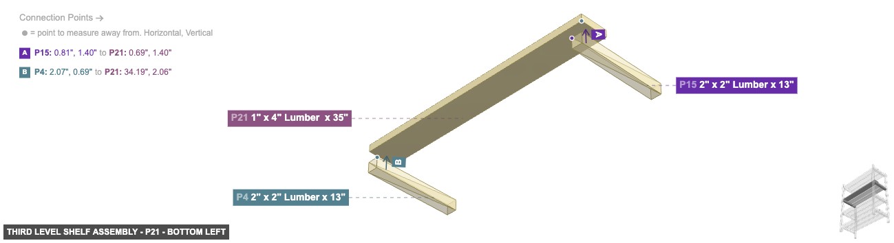 Third Level Shelf Assembly - Part 1