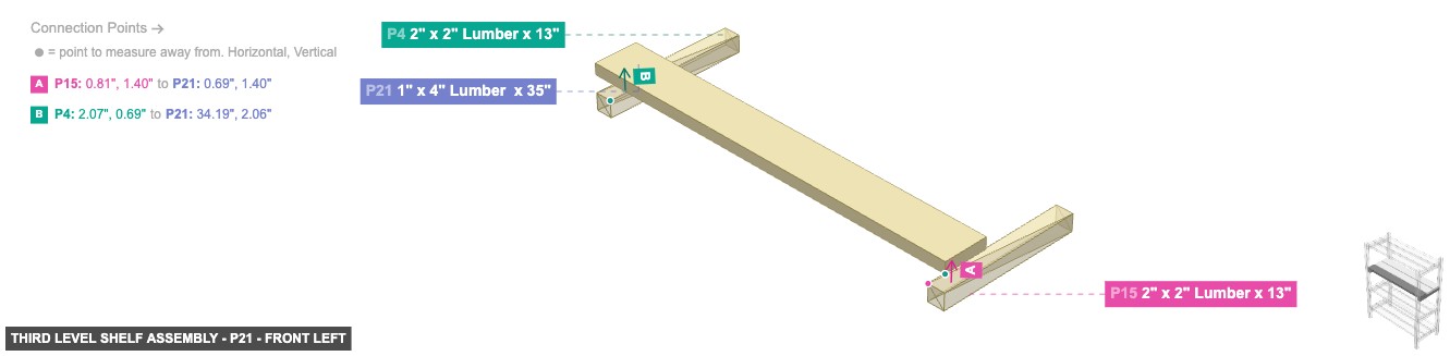 Third Level Shelf Assembly - Part 1