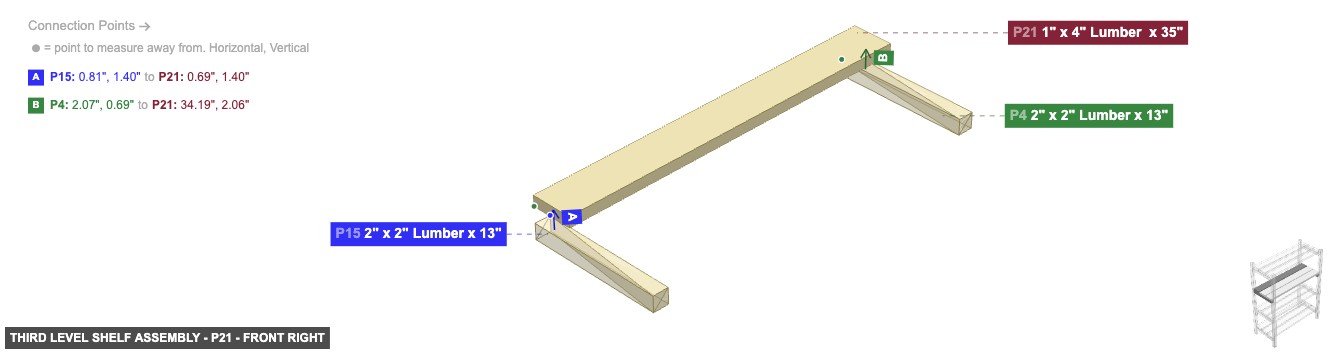Third Level Shelf Assembly - Part 1