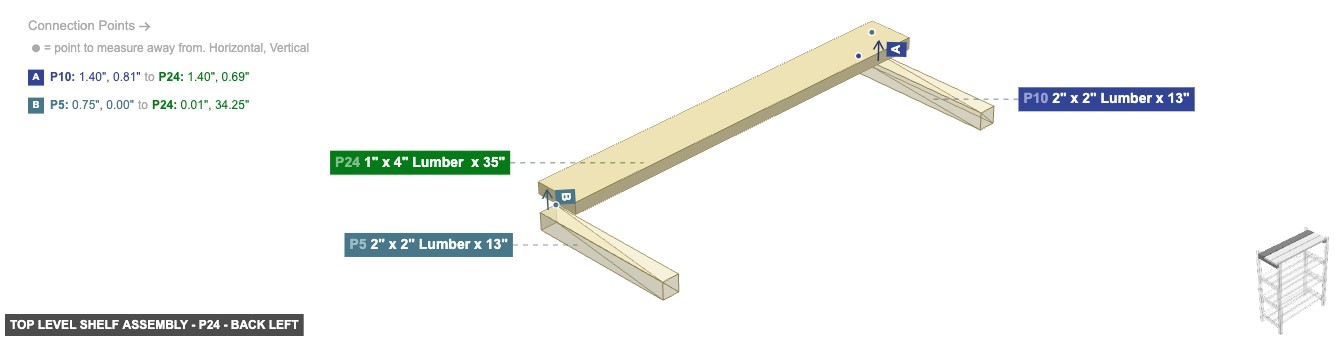 Top Level Shelf Assembly - Part 1