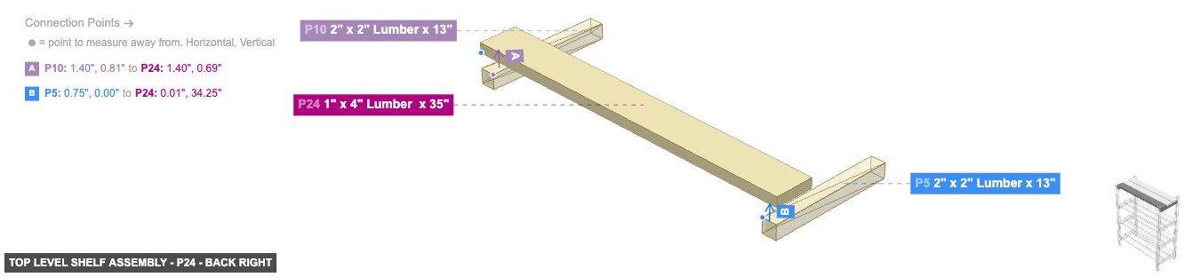 Top Level Shelf Assembly - Part 1