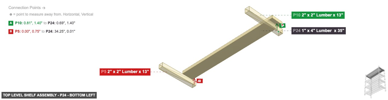 Top Level Shelf Assembly - Part 1