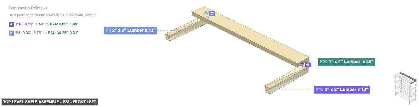 Top Level Shelf Assembly - Part 1