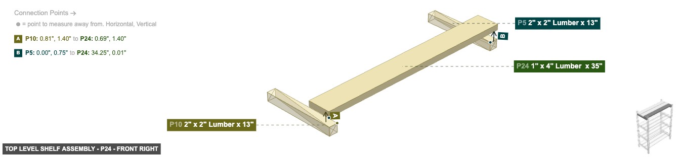 Top Level Shelf Assembly - Part 1