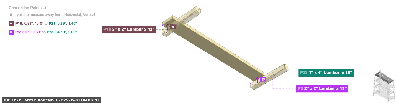Top Level Shelf Assembly - Part 1