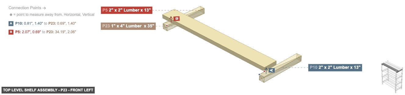 Top Level Shelf Assembly - Part 1