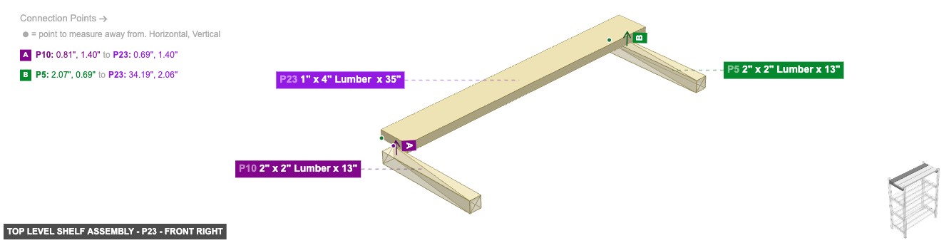 Top Level Shelf Assembly - Part 1