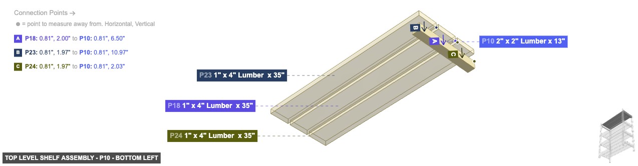 Top Level Shelf Assembly - Part 2