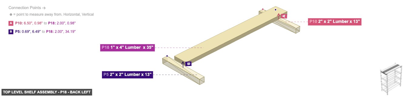 Top Level Shelf Assembly - Part 1