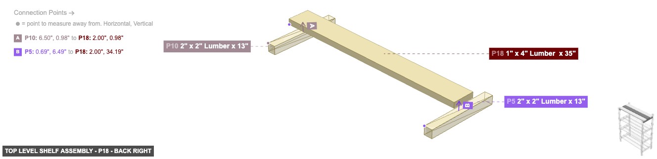 Top Level Shelf Assembly - Part 1