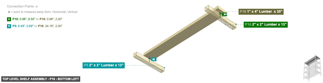 Top Level Shelf Assembly - Part 1
