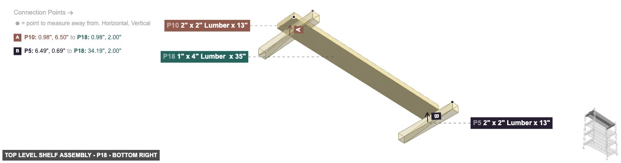 Top Level Shelf Assembly - Part 1