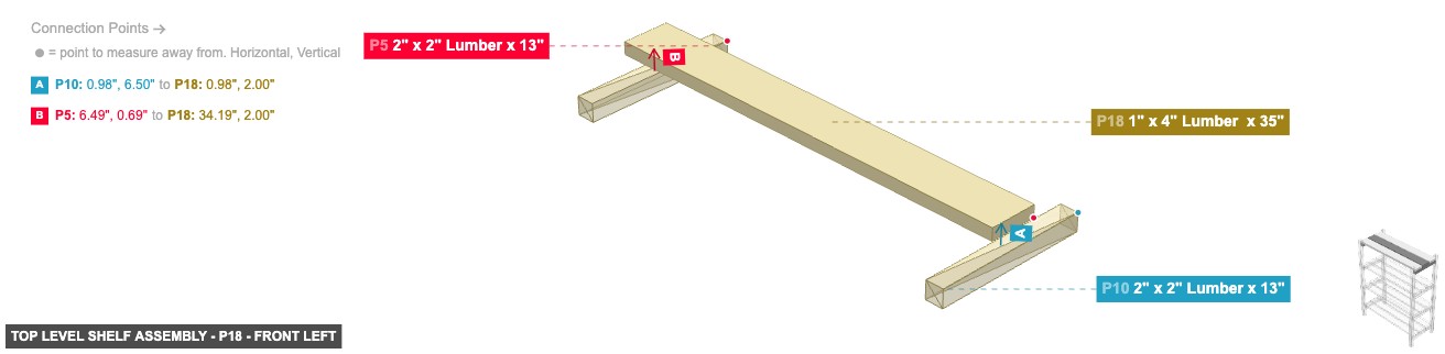 Top Level Shelf Assembly - Part 1