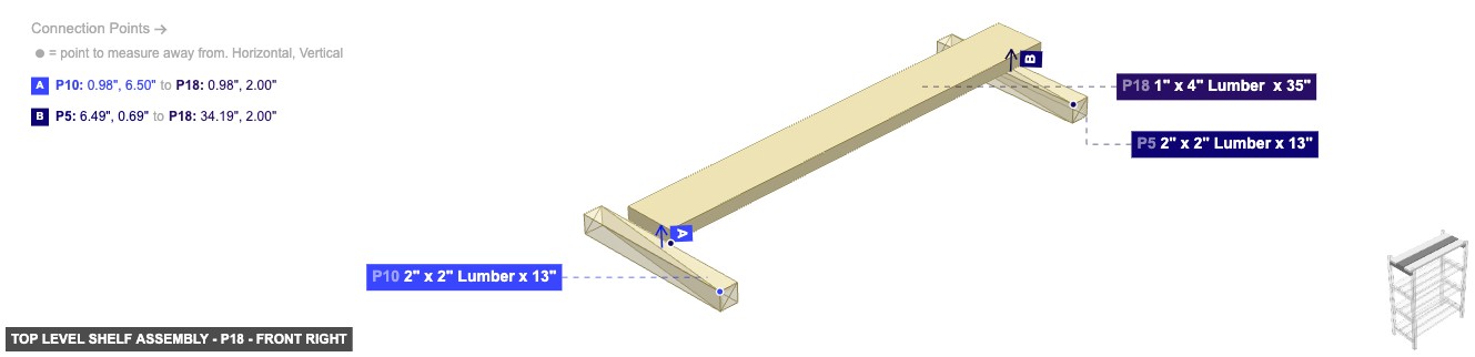 Top Level Shelf Assembly - Part 1
