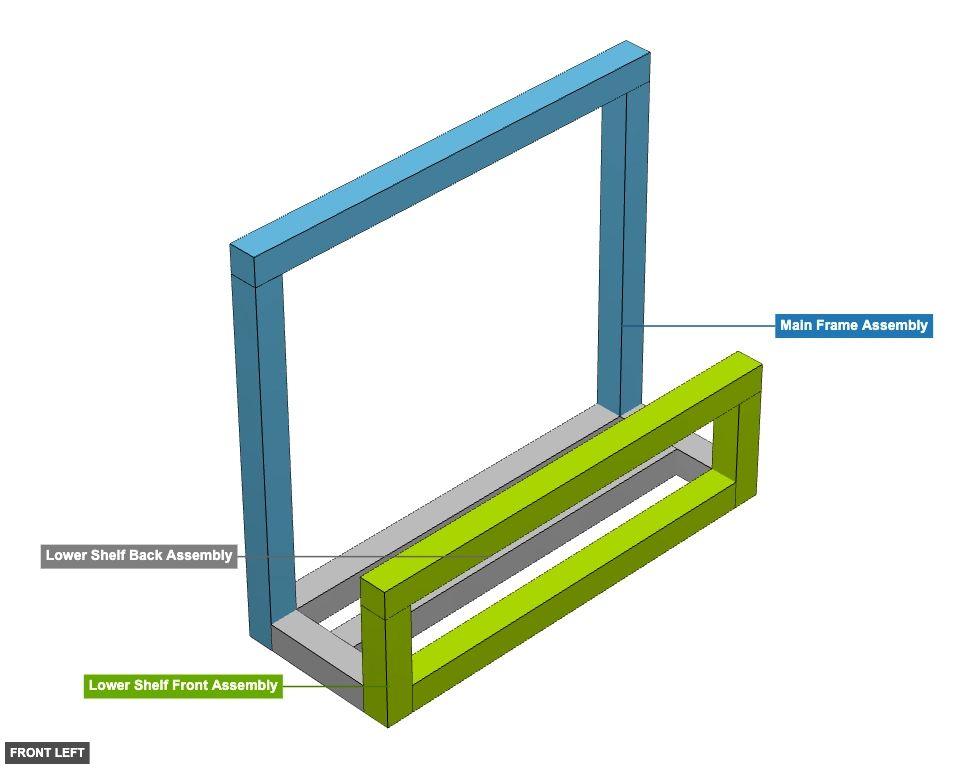 Wall Plant Shelf 2 - Overview front_left