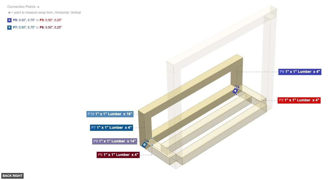 Assembly of Lower Shelf Front Assembly - back_right