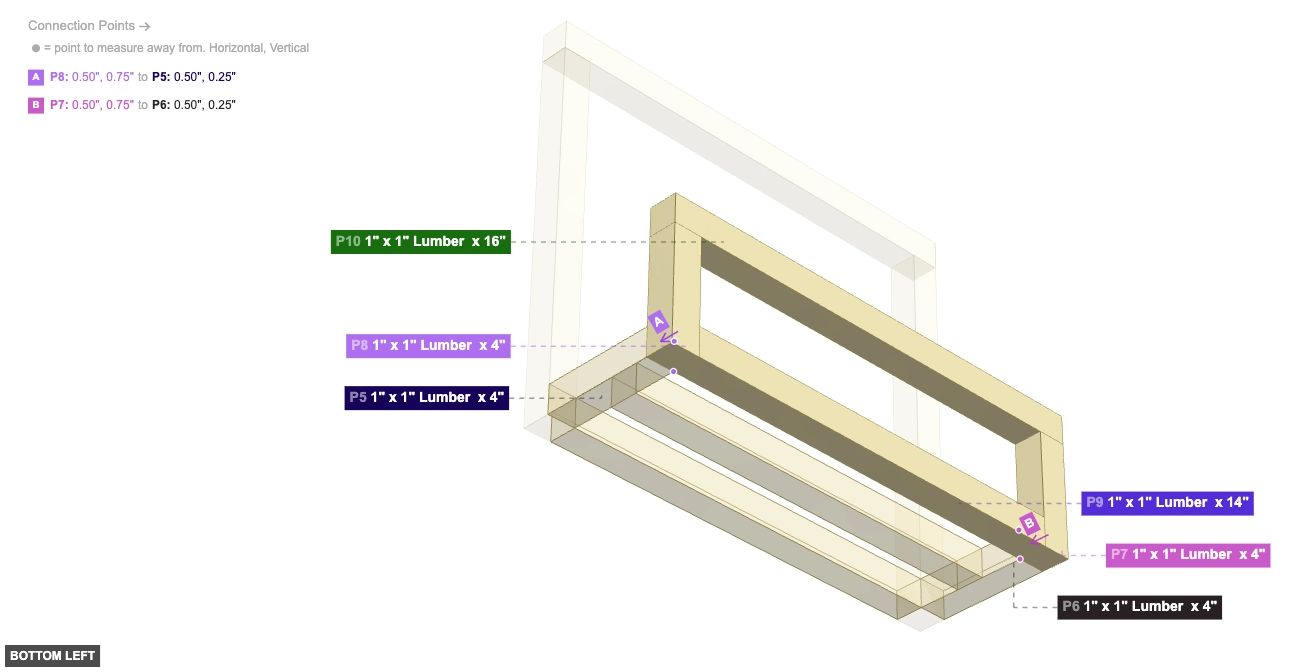 Assembly of Lower Shelf Front Assembly - bottom_left