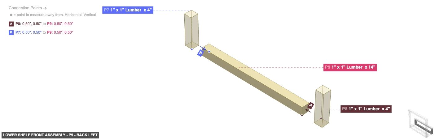 Lower Shelf Front Assembly - Part 1