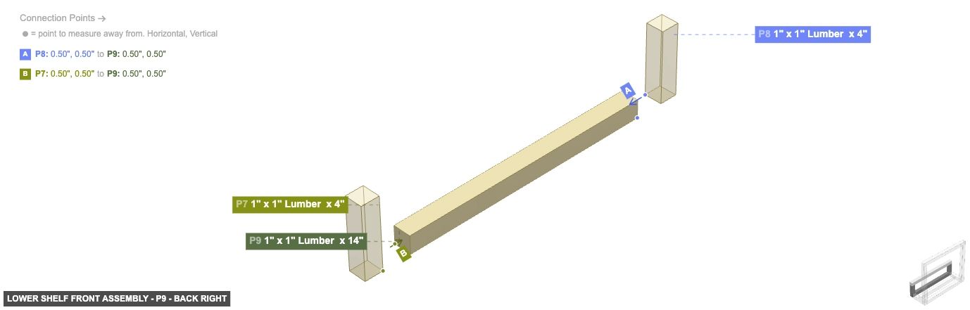 Lower Shelf Front Assembly - Part 1