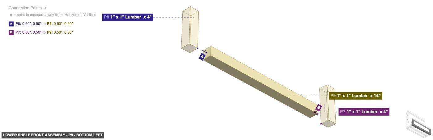 Lower Shelf Front Assembly - Part 1