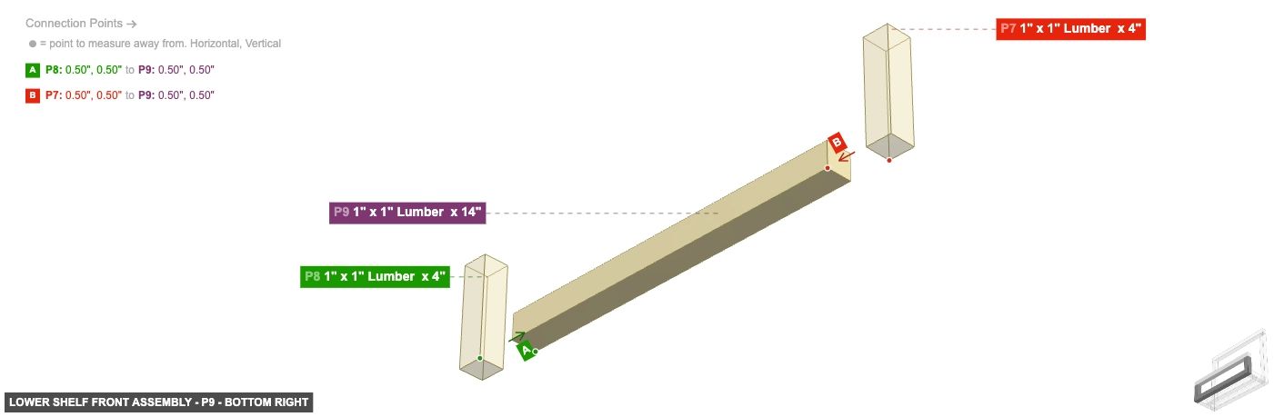 Lower Shelf Front Assembly - Part 1