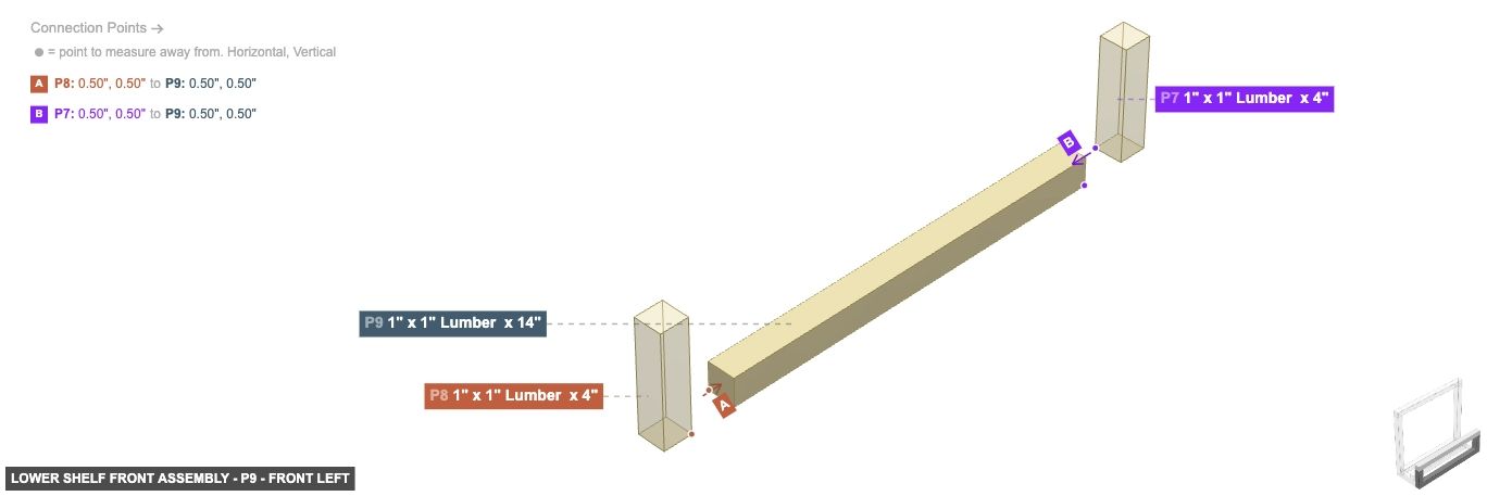 Lower Shelf Front Assembly - Part 1