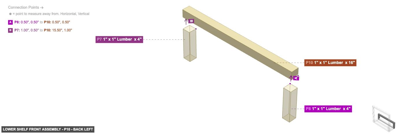 Lower Shelf Front Assembly - Part 1