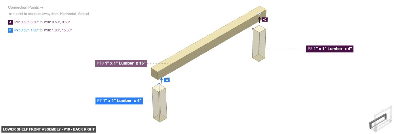 Lower Shelf Front Assembly - Part 1