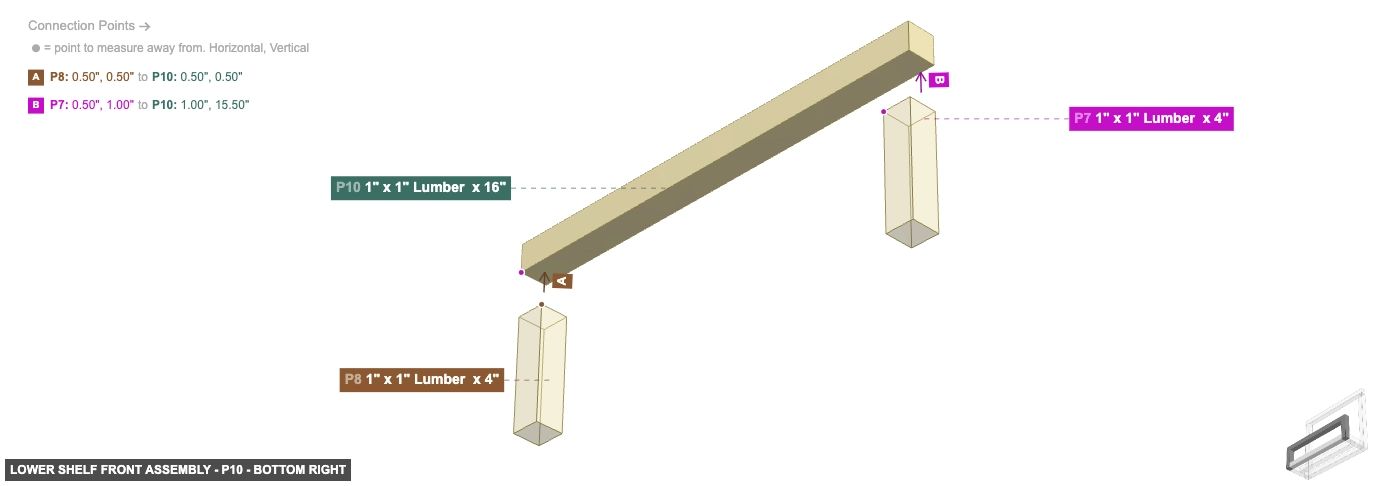 Lower Shelf Front Assembly - Part 1