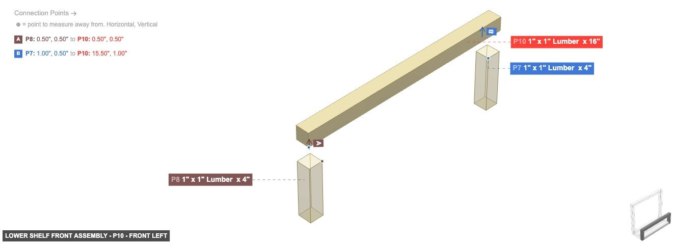 Lower Shelf Front Assembly - Part 1
