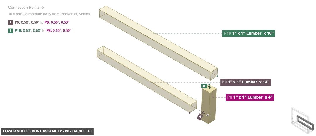 Lower Shelf Front Assembly - Part 1