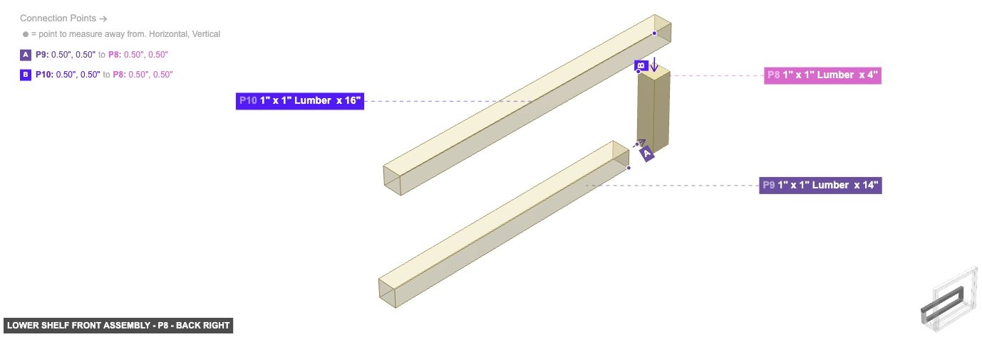 Lower Shelf Front Assembly - Part 1