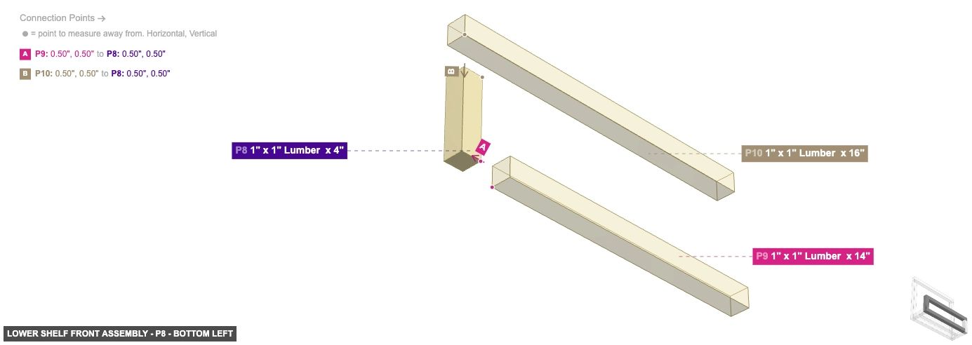 Lower Shelf Front Assembly - Part 1