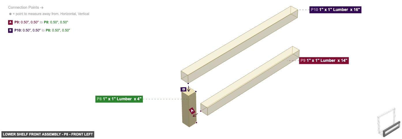 Lower Shelf Front Assembly - Part 1