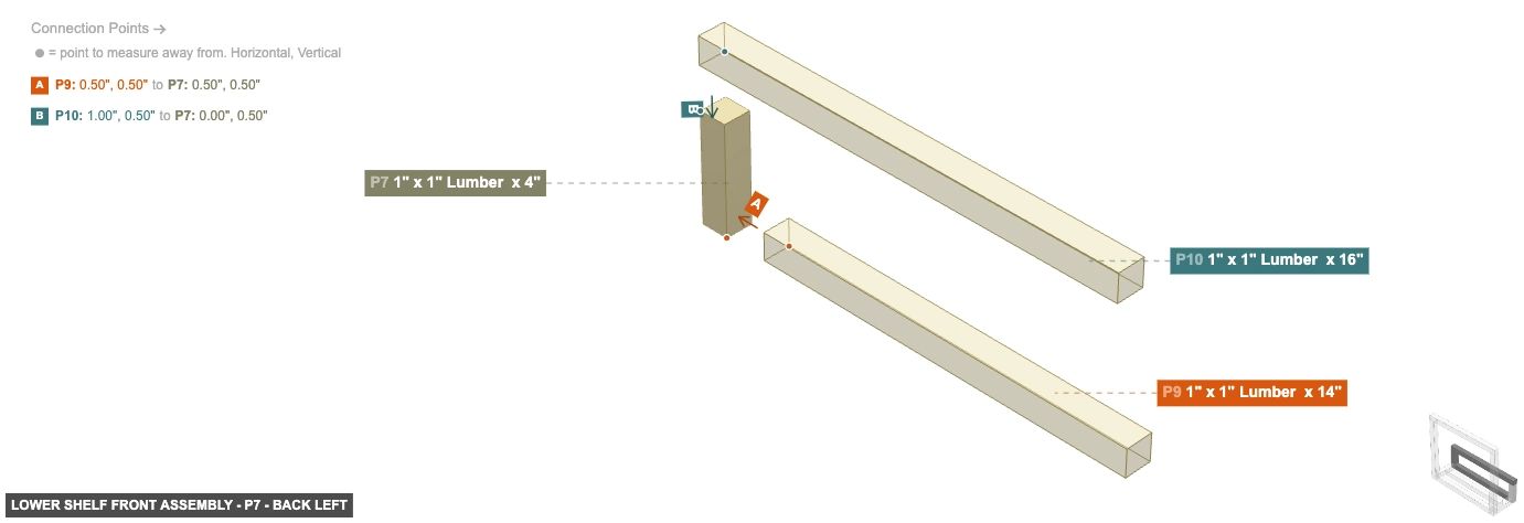 Lower Shelf Front Assembly - Part 1