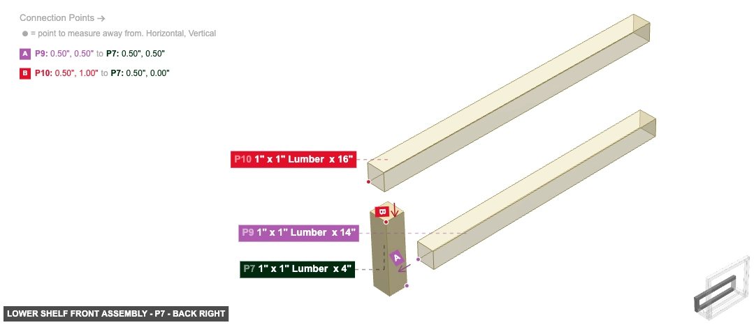 Lower Shelf Front Assembly - Part 1
