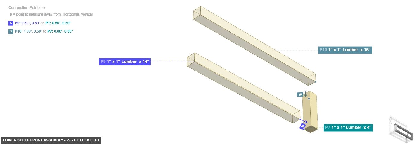 Lower Shelf Front Assembly - Part 1