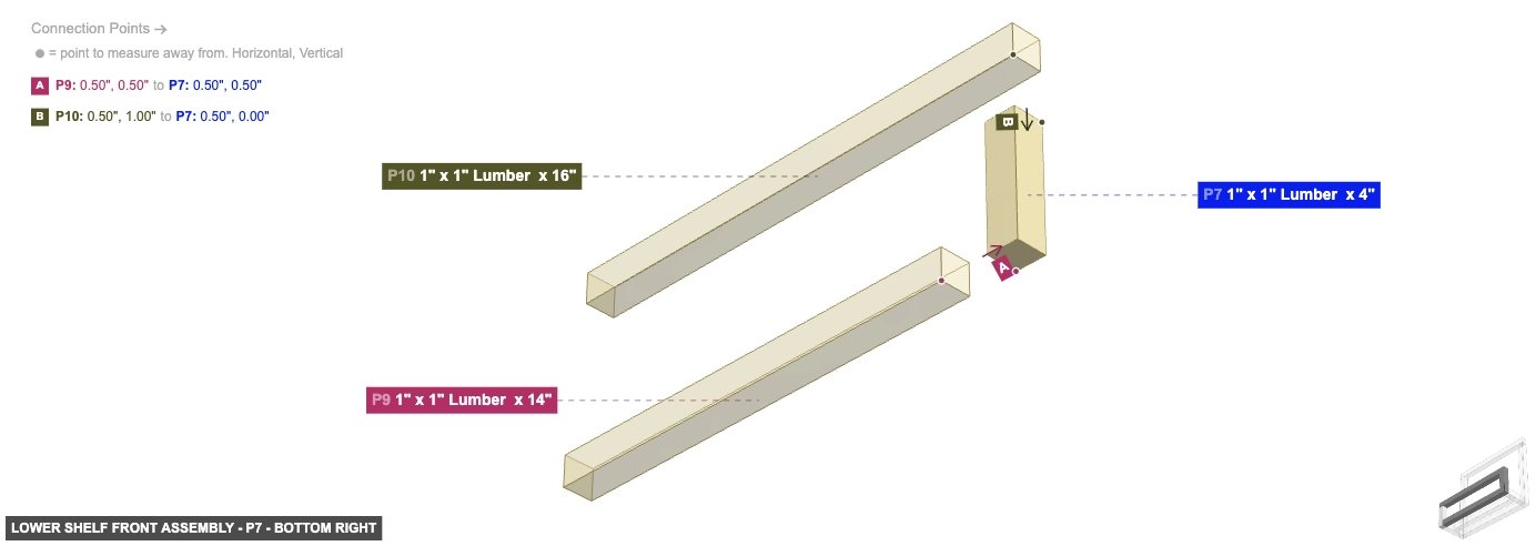 Lower Shelf Front Assembly - Part 1