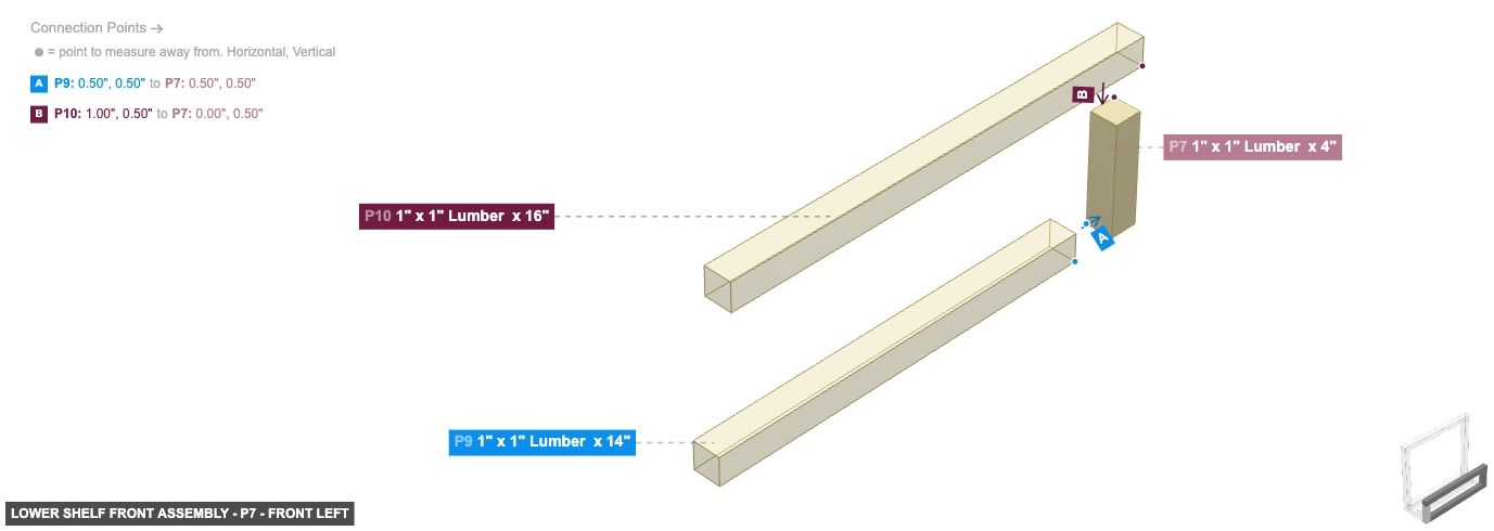 Lower Shelf Front Assembly - Part 1