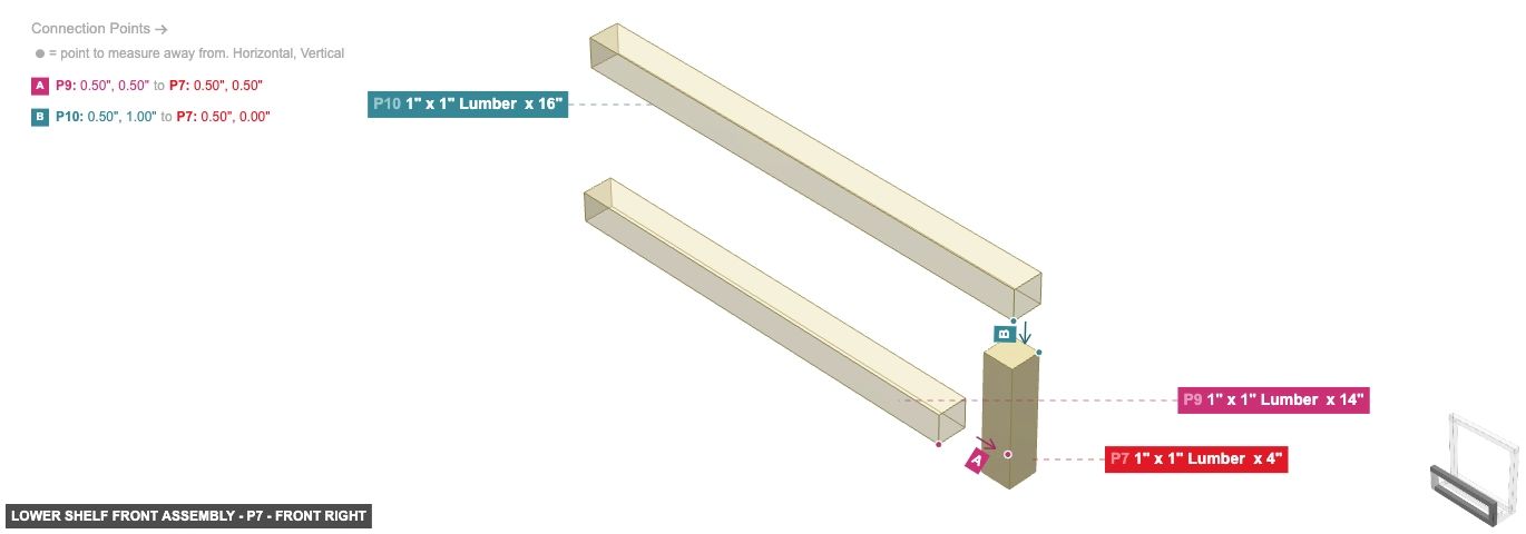 Lower Shelf Front Assembly - Part 1
