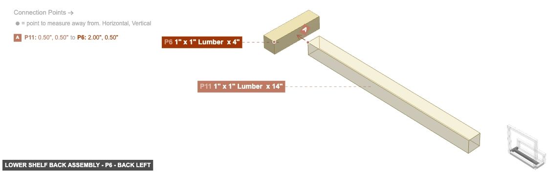 Lower Shelf Back Assembly - Part 1