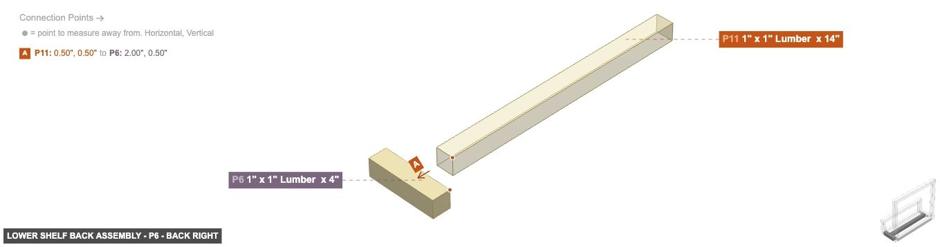 Lower Shelf Back Assembly - Part 1