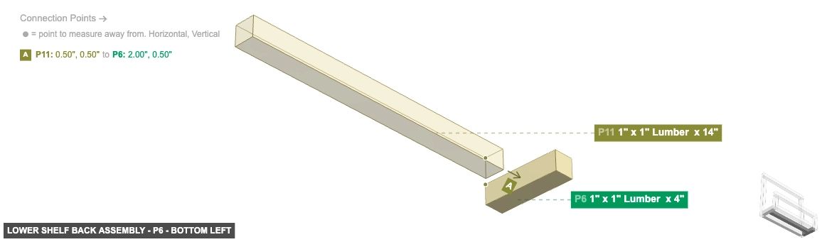 Lower Shelf Back Assembly - Part 1