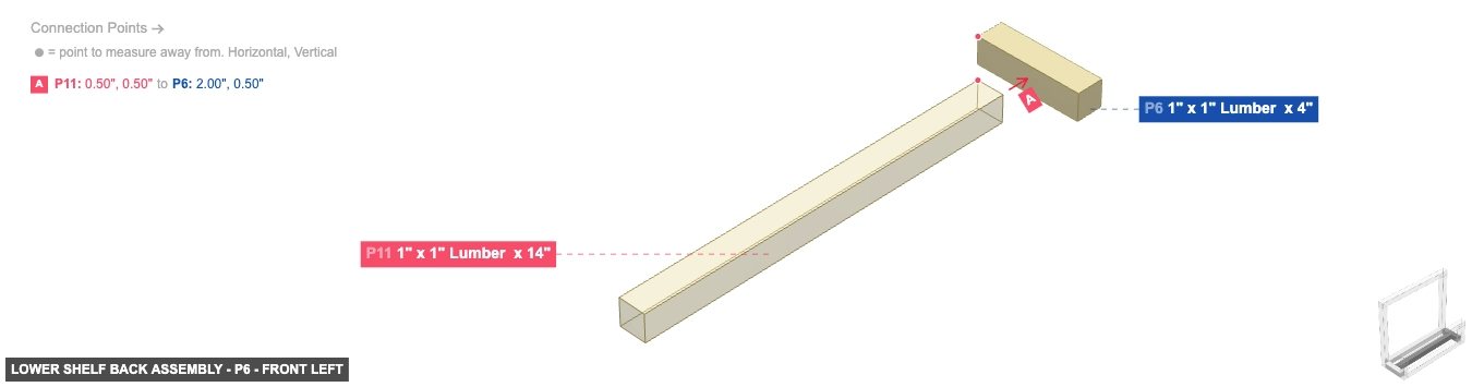 Lower Shelf Back Assembly - Part 1