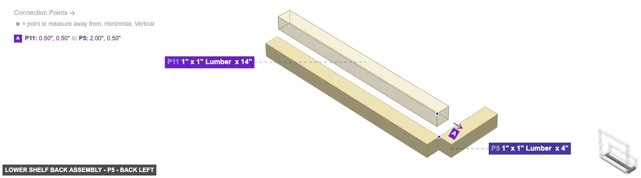 Lower Shelf Back Assembly - Part 1